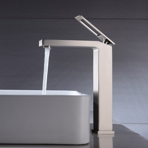 Cascada Modern Vessel Design Single Handle Bathroom Faucet - Cascada Showers