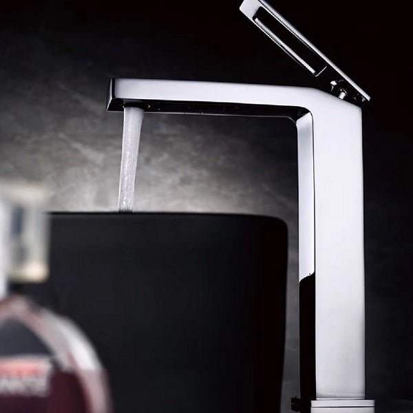 Cascada Modern Vessel Design Single Handle Bathroom Faucet - Cascada Showers