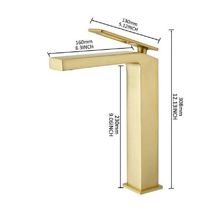 Cascada Modern Vessel Design Single Handle Bathroom Faucet - Cascada Showers