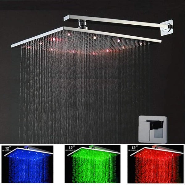Multi-Color LED Shower System with 12 Heads - Cascada – Cascada Showers