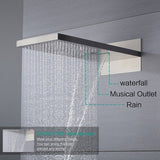 Cascada Naples 9"x26" Bluetooth LED Digital Shower System - Cascada Showers