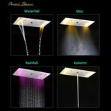 Cascada Ravenna: 15”x32” Bluetooth Shower System with LED Lights, 6 Functions - Cascada Showers