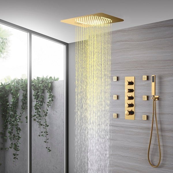 Cascada Stella 15”x23” LED Shower System - Cascada Showers