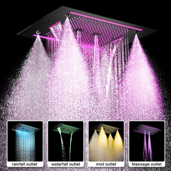 Venice 23x31 LED Music Shower Head | Stainless Steel