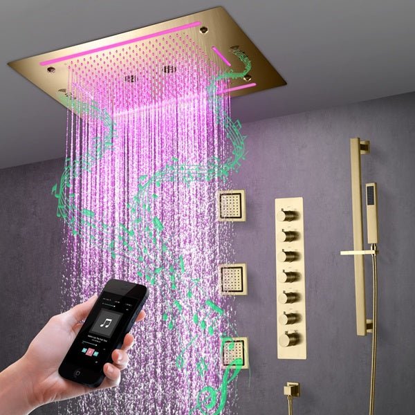 Speaker Shower System » Buy Music LED Shower Online | Cascada Showers