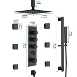 Cascada Volterra 10" Thermostatic Digital Shower System - Cascada Showers