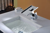 Color Changing LED Waterfall Sink Faucet - Cascada Showers