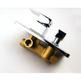 Contemporary Brass Shower Diverter, Chrome Polished Finish - Cascada Showers
