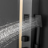 Eleganti All-in-One Shower Panel with Rain Showerhead, Body Jets, and Chromotherapy by Cascada Showers - Cascada Showers