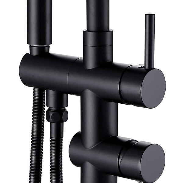 Floor Standing Shower Faucets Shower (Matt Black) - Cascada Showers