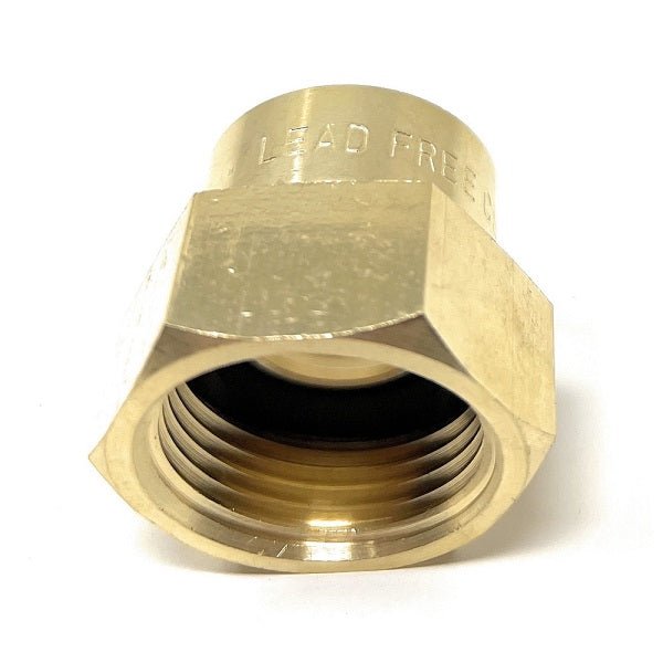 G Thread (Metric BSPP) Female to NPT Female Lead-Free Adapter (3/4" x 1/2") - Cascada Showers