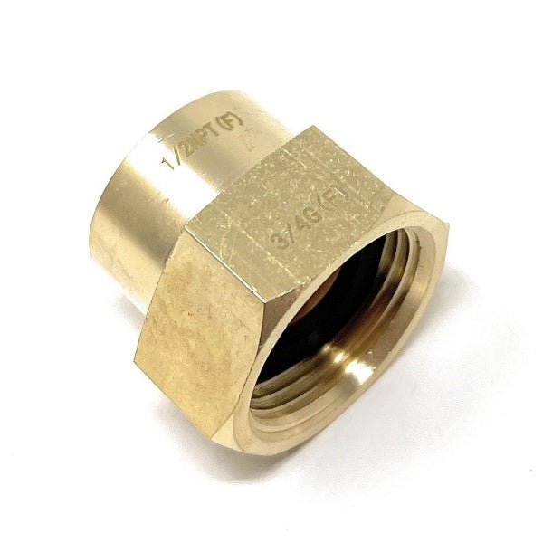 G Thread (Metric BSPP) Female to NPT Female Lead-Free Adapter (3/4" x 1/2") - Cascada Showers