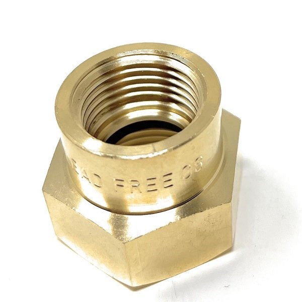 G Thread (Metric BSPP) Female to NPT Female Lead-Free Adapter (3/4" x 1/2") - Cascada Showers