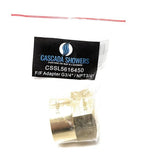 G Thread (Metric BSPP) Female to NPT Female Lead-Free Adapter (3/4" x 3/4") - Cascada Showers