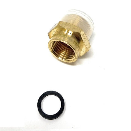 G Thread (Metric BSPP) Female to NPT Male Adapter - Lead Free (1/2" x 3/4") - Cascada Showers