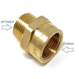 G Thread (Metric BSPP) Female to NPT Male Adapter - Lead Free (3/8" x 3/8") - Cascada Showers