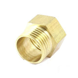 brass adapter fittings an fitting g thread metric bspt female to npt male pipe lead-free 1/2 inch 1/2'' is taper threads g1/2  water piece brass adapter fittings water line adapter pipe fittings high quality solid structure durable G thread connector to NPT. G Thread (Metric BSPP) Female to NPT Male Adapter - Lead Free - Cascada Showers