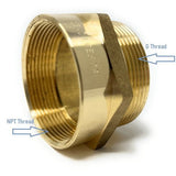 G Thread (Metric BSPP) Male to NPT Female Adapter - Lead-Free (2" x 2") - Cascada Showers