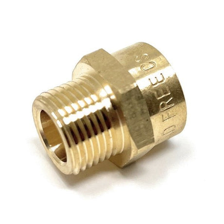 G Thread (Metric BSPP) Male to NPT Female Adapter - Lead-Free (3/8" x 3/8") - Cascada Showers