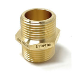 G Thread (Metric BSPP) Male to NPT Male Lead-Free Adapter (1" x 1") - Cascada Showers