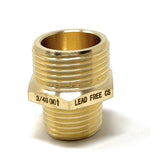 G Thread (Metric BSPP) Male to NPT Male Lead-Free Adapter (3/4" x 1/2") - Cascada Showers