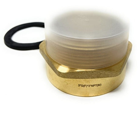 Lead-Free 3" G Thread (Metric BSPP) Female to NPT Thread Male Pipe Fitting Adapter - Cascada Showers