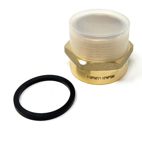 Lead-Free G Thread (Metric BSPP) Female to NPT Male Adapter (1 1/2" x 1 1/2") - Cascada Showers