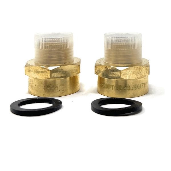 Lead-Free G Thread (Metric BSPP) Female to NPT Male Pipe Fitting Adapter - 1/4" - 3" - Cascada Showers