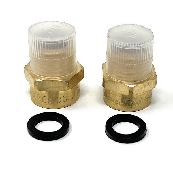 Lead-Free G Thread (Metric BSPP) Female to NPT Male Pipe Fitting Adapter - 1/4" - 3" - Cascada Showers