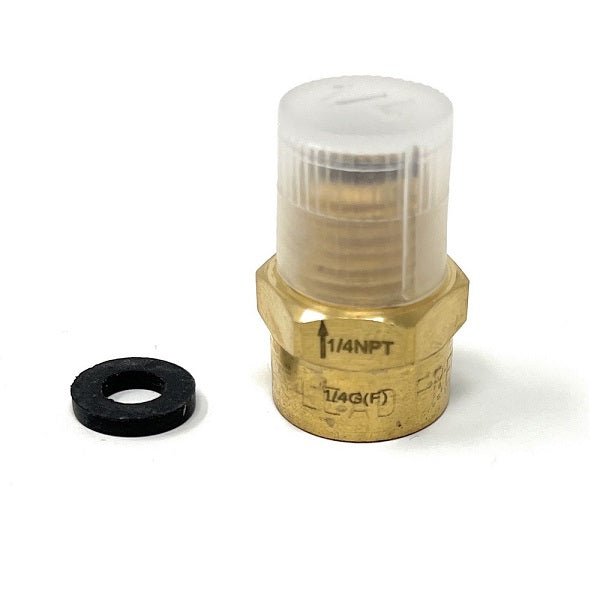 Lead-Free G Thread (Metric BSPP) Female to NPT Male Pipe Fitting Adapter - 1/4" - 3" - Cascada Showers