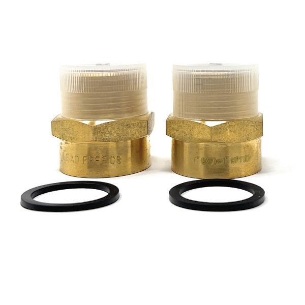 Lead-Free G Thread (Metric BSPP) Female to NPT Male Pipe Fitting Adapter - 1/4" - 3" - Cascada Showers