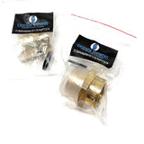 Lead-Free G Thread (Metric BSPP) Female to NPT Male Pipe Fitting Adapter - 1/4" - 3" - Cascada Showers