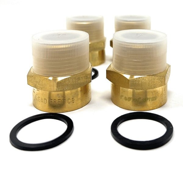 Lead-Free G Thread (Metric BSPP) Female to NPT Male Pipe Fitting Adapter - 1/4" - 3" - Cascada Showers