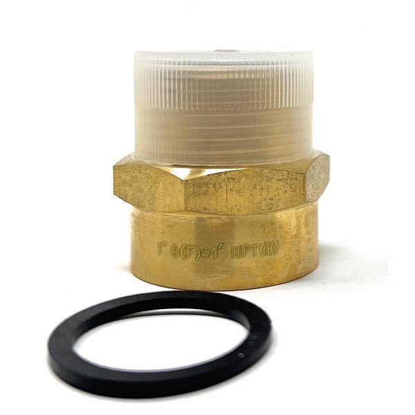 Lead-Free G Thread (Metric BSPP) Female to NPT Male Pipe Fitting Adapter - 1/4" - 3" - Cascada Showers