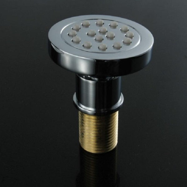 Round Body Spray Jets Shower (16-Nozzle) - Solid Brass - Cascada Showers