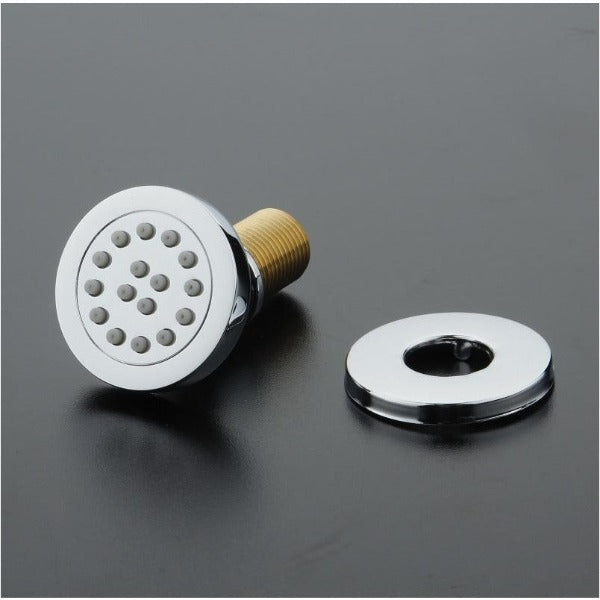 Round Body Spray Jets Shower (16-Nozzle) - Solid Brass - Cascada Showers