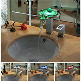 Single Handle Deck Mounted Vanity Sink LED Faucet - Cascada Showers