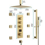 Volterra 10" Thermostatic Digital Shower System by Cascada Showers - Cascada Showers